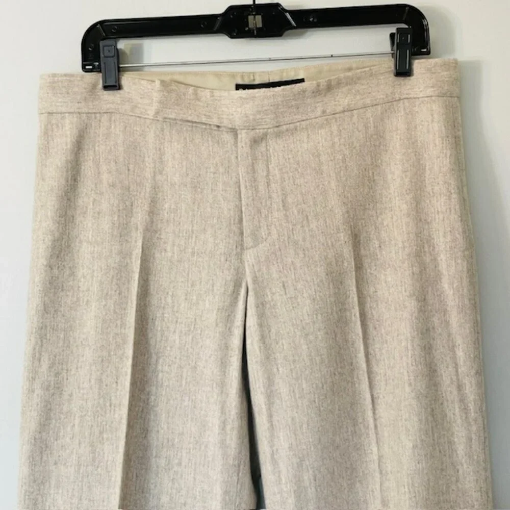 Ralph Lauren Black Label Women's Wool & Cashmere Wide Leg/Flare Pants Gray 10 - Picture 3 of 10